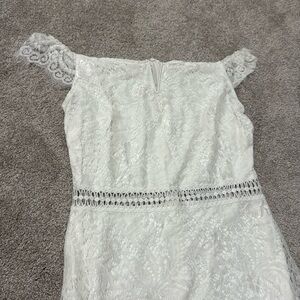 White lace dress